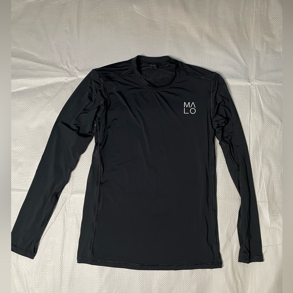 Malo Endurance Long Sleeve Mens Active Layer Shirt Size Medium , Black - Picture 3 of 9